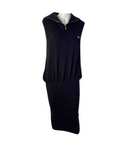 Load image into Gallery viewer, Chanel 08C 2008 Cruise Coco Line Black Sleeveless Ribbed Blouson Dress FR 38 US 6