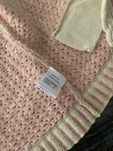 Load image into Gallery viewer, Chanel 18P 2018 Spring Pink Ivory 3 Pc Woven Cardigan Skirt Belt Skirt Set FR 36 US 4/6