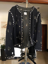 Load image into Gallery viewer, Chanel 11P 2011 Spring Black cut out Runway Jacket FR 54 US 14/16