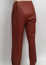 Load image into Gallery viewer, NWT New with Tags Chanel 01A, 2001 Fall Autumn Vintage Leather Pants Leggings Rust Color FR 40 US 2/4/6