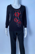 Load image into Gallery viewer, Vintage Chanel 01P, 2001 Spring Black Straight Leg Pants Trousers FR 40