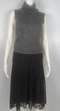Load image into Gallery viewer, Chanel 05A, 2005 Fall Black Lace Dress/Skirt FR 38
