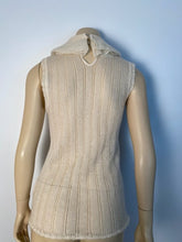 Load image into Gallery viewer, Vintage Chanel 00A, 2000 Fall Ready to Wear Ivory sweater blouse Top FR 44 US 8/10
