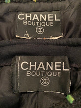 Load image into Gallery viewer, 1980’s Collection 23 Chanel Black Multicolor Confetti Jacket Skirt Suit Set US 8/10