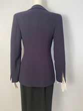 Load image into Gallery viewer, Vintage Chanel 98A, 1998 Fall Double Breasted Dark Navy Blue Jacket FR 38 US 4