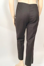 Load image into Gallery viewer, Vintage Chanel 01A, 2001 Fall Brown Pinstripe pant trouser wool cashmere US 10/12