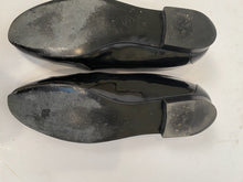 Load image into Gallery viewer, Chanel White Black Chain Patent Leather Loafers Flat Shoes EU 38 US 7.5/8 Narrow