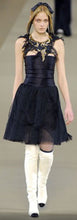 Load image into Gallery viewer, Chanel 06A, 2006 Fall Black Layer Lace Mini Tube Dress FR 38 US 4