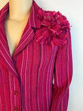 Load image into Gallery viewer, Chanel Pink Chain Camelia Flower Jacket US 10/12