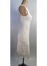 Load image into Gallery viewer, Chanel White 05P 2005 Spring Summer Woven Crochet Dress US 2/4