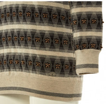 Load image into Gallery viewer, Chanel 07A 2007 Fall striped beaded Cashmere Tunic Sweater Jumper FR 34