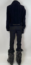 Load image into Gallery viewer, Chanel 06A 2006 Fall Washed Velvet Biker Jacket FR 42