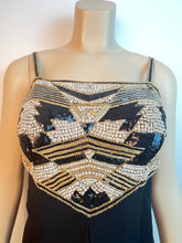 Load image into Gallery viewer, Rare Chanel 1985 Runway Haute Couture Crystal Embellished 2 Piece Dress Jacket Set