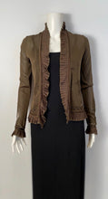 Load image into Gallery viewer, NWT New Chanel 2004 Spring 04P Brown lightweight Cardigan FR 36 US 2/4