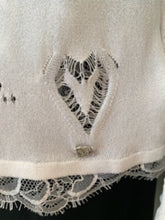Load image into Gallery viewer, Chanel 06P 2006 Spring White Knit Lace Cardigan FR 40 US 2/4