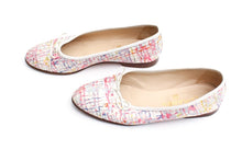 Load image into Gallery viewer, Chanel fabric multicolor ballet ballerina flats EU 38