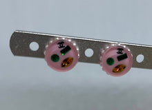 Load image into Gallery viewer, Chanel 2016 Wink Smile Emoji Pink Multicolor Earrings