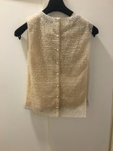 Load image into Gallery viewer, Rare Chanel 14P Runway 2 Piece Swarovski Crystal Blouse FR 36