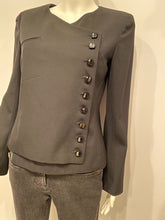 Load image into Gallery viewer, Chanel 00T, 2000 Transition Collection ‘GABRIELLE’ Buttons Black Jacket FR 38 US 4