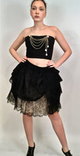 Load image into Gallery viewer, Chanel 10P, 2010 Spring Black Tulle Layered Lace Skirt FR 42 US 4/6