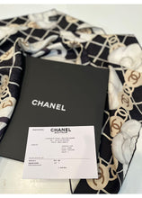 Load image into Gallery viewer, Chanel 2019 Large Silk CC Camellias Scarf