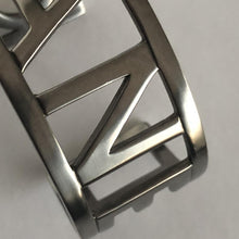 Load image into Gallery viewer, Chanel 15P 2015 Spring Block Letters Cuff Letter Bracelet Bangle