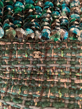 Load image into Gallery viewer, Chanel 12A 2012 Fall Tweed Sequin Green Jacket FR 34 US 2
