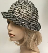 Load image into Gallery viewer, NWT New with Tags Chanel 15S waterproof cloche black white bucket rain Hat Sz Medium
