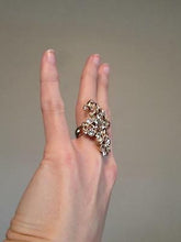 Load image into Gallery viewer, Chanel 16C Rare ‘Fairy Bouquet’ crystal CC Ring Size 5 1/4
