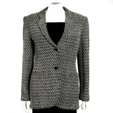 Load image into Gallery viewer, Vintage Chanel 98P, 1998 Spring black white blazer jacket FR 40 US 4/6