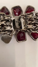 Load image into Gallery viewer, Chanel 04A, 2004 Fall Belt Red black Bordeaux gripoix ruthenium Metal chain belt