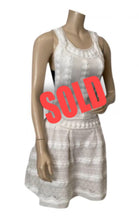 Load image into Gallery viewer, Chanel 2015 Spring Summer Delicate White and Black Dress FR 38 US 4/6