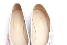 Load image into Gallery viewer, Chanel fabric multicolor ballet ballerina flats EU 38