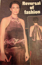 Load image into Gallery viewer, RARE Chanel 02C 2002 Cruise open back sleeveless Top Blouse Embellished with yards of pearls in various colors FR 40 US 4/6