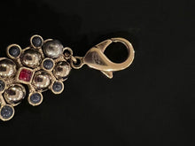 Load image into Gallery viewer, Rare Chanel 16S 2016 Spring Bib Collar Red Blue Gripoix Silver Necklace