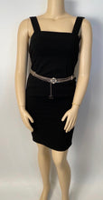 Load image into Gallery viewer, 96P, 1996 Spring Vintage Chanel Black wool cocktail Dress FR 44