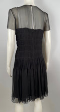 Load image into Gallery viewer, Chanel 05A 2005 Fall Black Silk pleated Dress FR 38 US 4/6