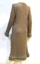 Load image into Gallery viewer, Chanel 04A 2004 Fall Cardigan Long Jacket Cardi Coat beige taupe wool Mohair US 4