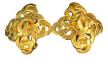 Load image into Gallery viewer, Vintage Chanel 97P 1997 Spring Gold CC Clip on Earrings