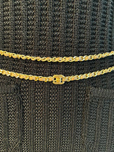 Load image into Gallery viewer, Chanel 12P 2012 Spring Extra Long Brown Chain Link CC Turn Lock Belt Necklace