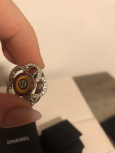 Load image into Gallery viewer, Chanel 17S 2017 Spring Summer Camellia Flower Crystals Ring Size 6 3/4