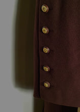 Load image into Gallery viewer, Chanel Vintage 1990 Long Brown Dress Coat Jacket US 14/16