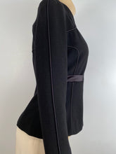 Load image into Gallery viewer, Vintage Chanel 02A 2002 Fall Black Jacket FR 38 US 4