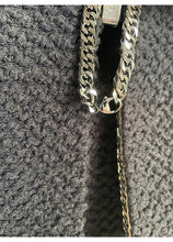 Load image into Gallery viewer, Rare Chanel Black Tweed Textured Skirt Suit w Chains/Zippers FR 44 US 8/10