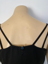 Load image into Gallery viewer, Vintage Chanel 98P, 1998 Spring black maxi long dress FR 40