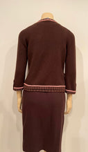 Load image into Gallery viewer, Chanel 05A 2005 Fall Cashmere Pink Brown Camisole Blouse Cardigan Twinset FR 34 US 2/4