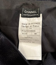 Load image into Gallery viewer, Chanel 00A 2000 Fall Black Shiny Dress Wide Leg Pants FR 38 US 4/6