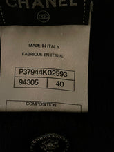 Load image into Gallery viewer, Chanel short sleeve black mid length dress FR 40