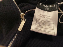 Load image into Gallery viewer, Chanel 08C 2008 Cruise Coco Line Black Sleeveless Ribbed Blouson Dress FR 38 US 6