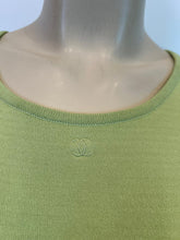 Load image into Gallery viewer, Vintage Chanel 98P, 1998 Spring Vintage Green Short Sleeve CC Logo Blouse Top FR 38 US 4/6